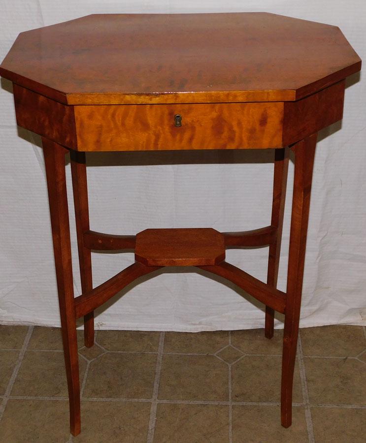 Antique Birch Sewing Stand (1 of 5)