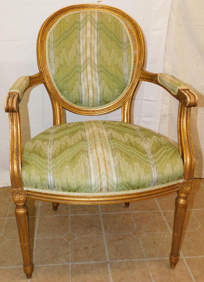 French Gilded Arm Chair (1 of 3)