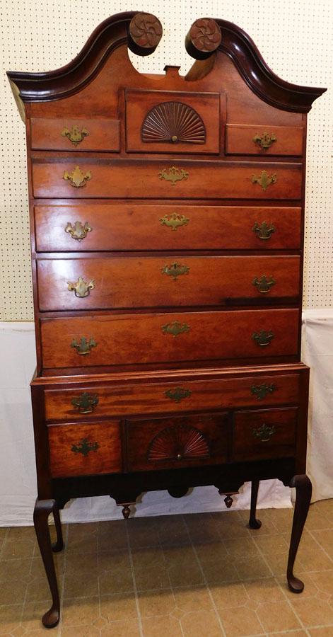 19th C Cherry 2 Part Highboy (1 of 10)