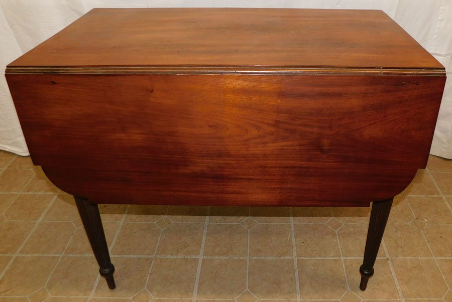 19th C Mahogany Drop Leaf Table (1 of 3)