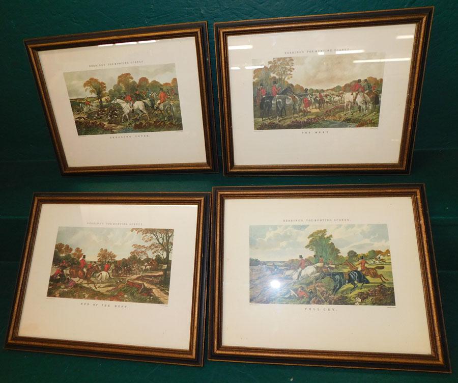 Lot 4 Hunt Scene Prints (1 of 6)