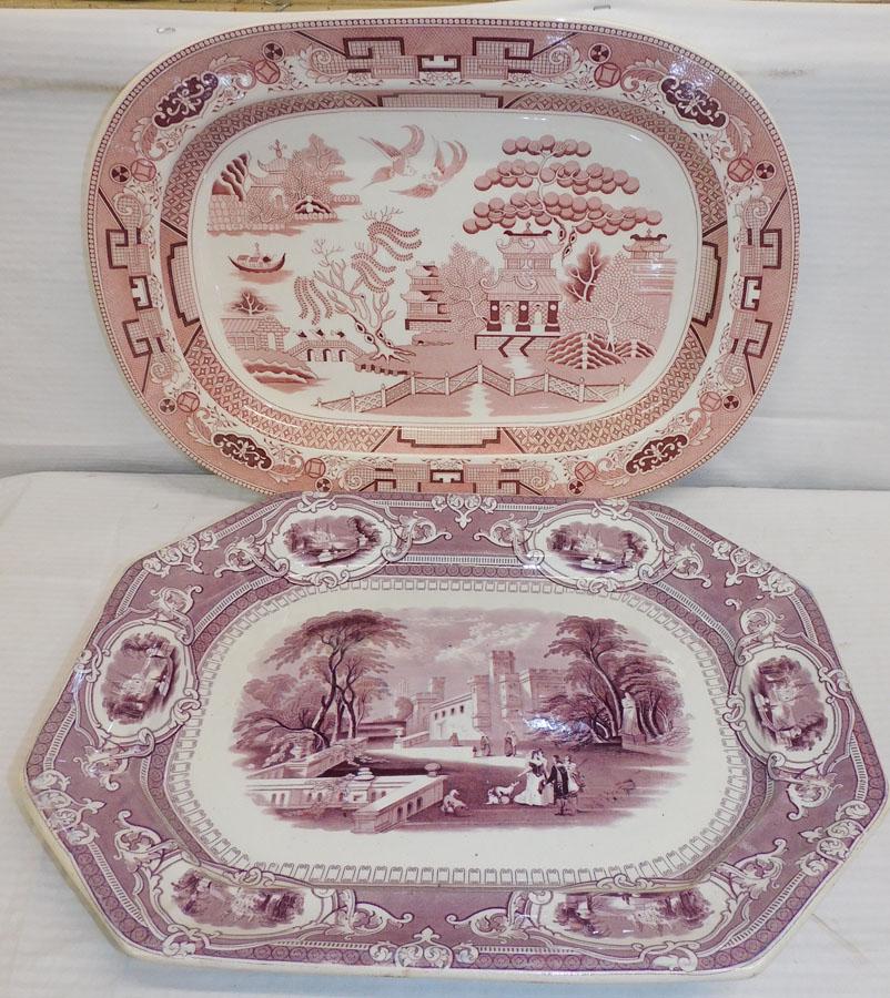 Pair English Porcelain Platters (1 of 6)