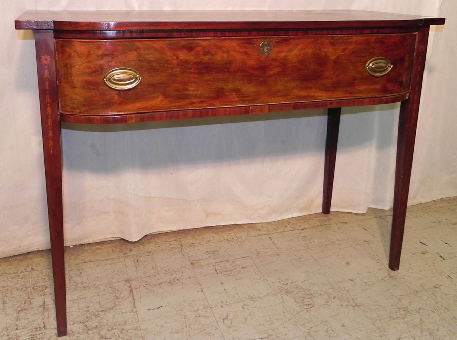 Hepplewhite 1 drawer server: Hepplewhite 1 drawer server from the Hicks estate in Goldsboro. 49" x 23" x 36".