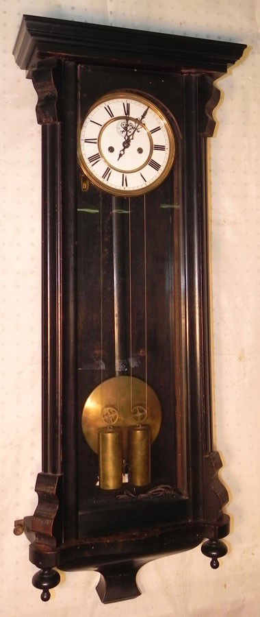 Vienese weight driven regulator. 14" x 40".: Vienese weight driven regulator. 14" x 40".