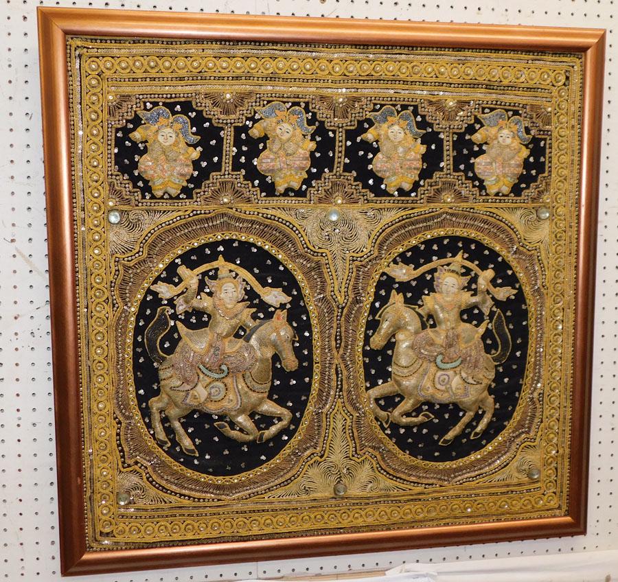 Framed Oriental Embroidery (1 of 6)