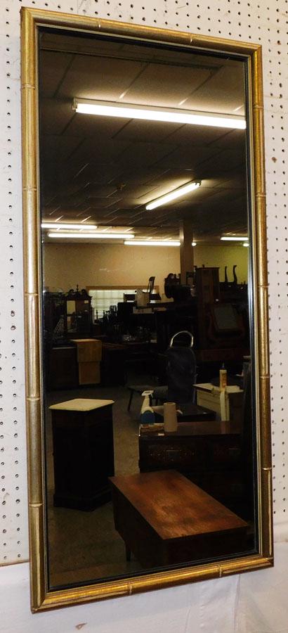 Gilded Faux Bamboo Framed Mirror (1 of 4)
