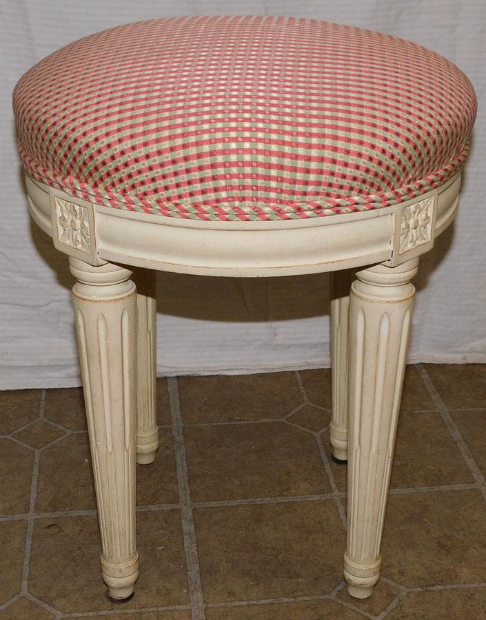 Paint Decorated Louis XVI Style Stool (1 of 3)