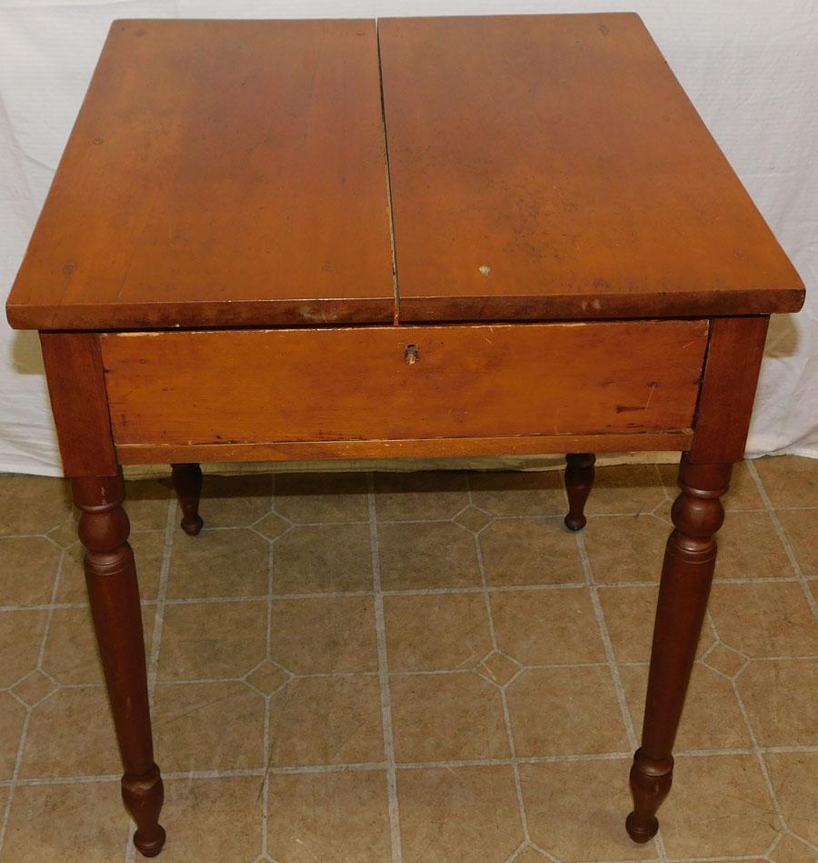 19th C Cherry One Drawer Work Table (1 of 3)