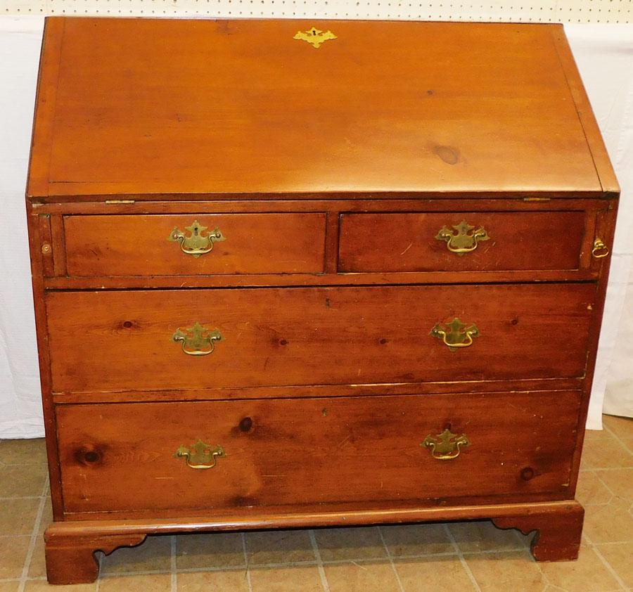 19th C Pine Slant Front Desk (1 of 7)