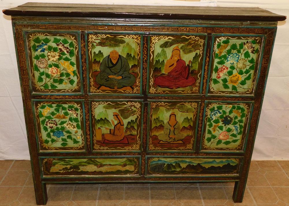 Chinese Paint Decorated Cabinet (1 of 7)