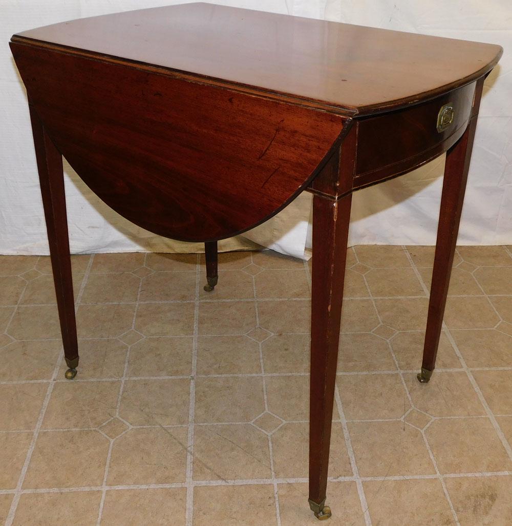 19th C Mahogany Inlay Pembroke Table (1 of 4)