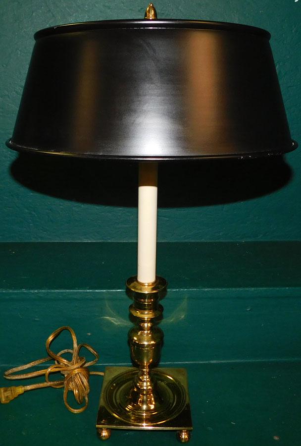 Brass Candlestick Lamp By Virginia Metalcrafters (1 of 3)