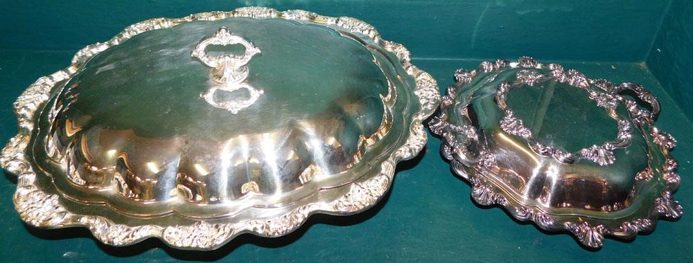 Two Silver Plated Covered Dishes (1 of 4)