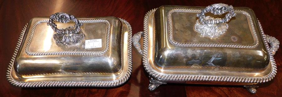2 Old Sheffield Plate EntrÃ©e Servers (1 of 4)