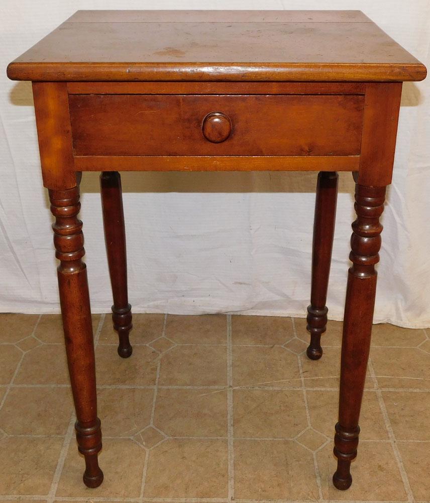 19th C Cherry One Drawer Work Stand (1 of 5)
