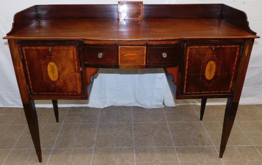 19th C Mahogany Inlaid  Server (1 of 10)