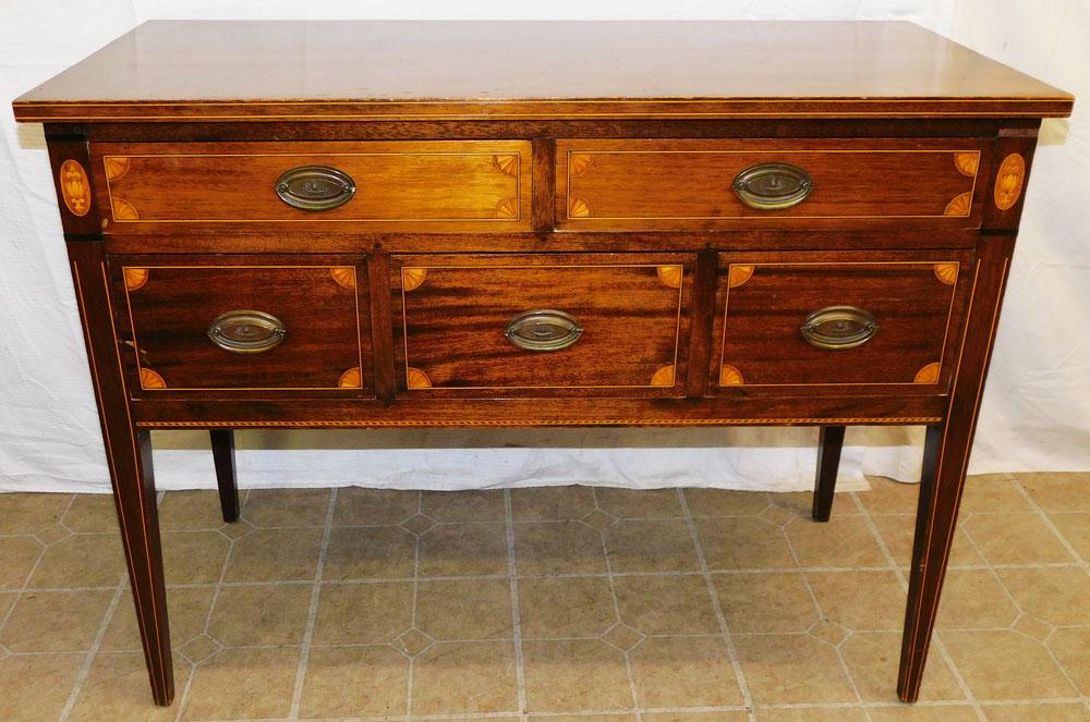 Mahogany Inlay Federal Server (1 of 9)