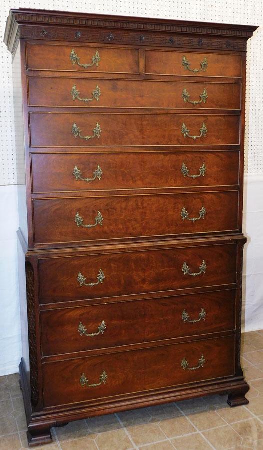 Mahogany Chippendale High Chest (1 of 10)