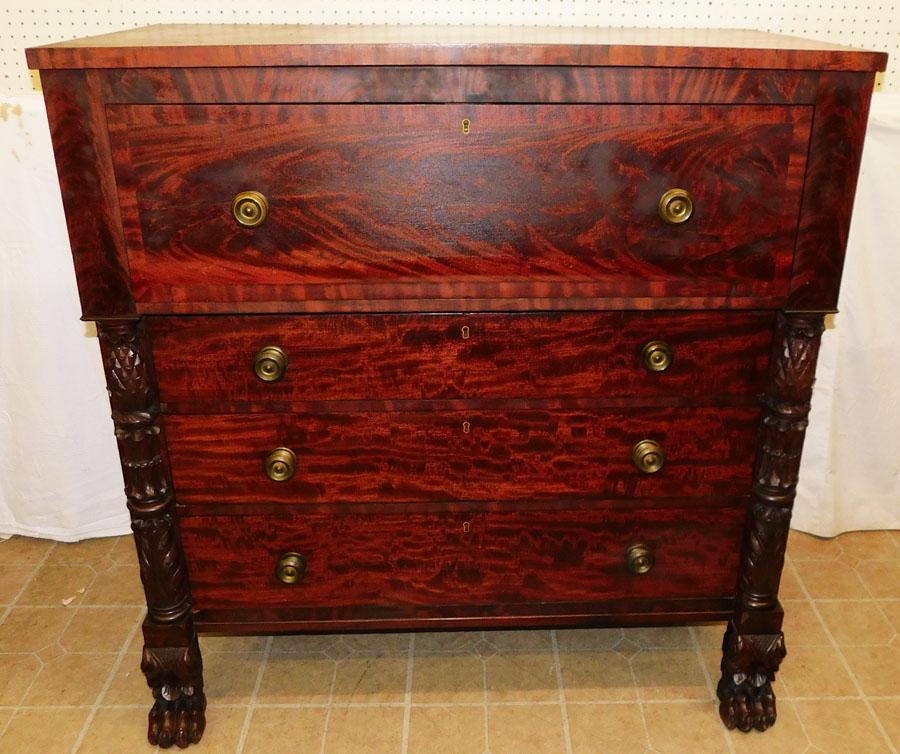 Classical Empire Mahogany Butlers Desk (1 of 5)