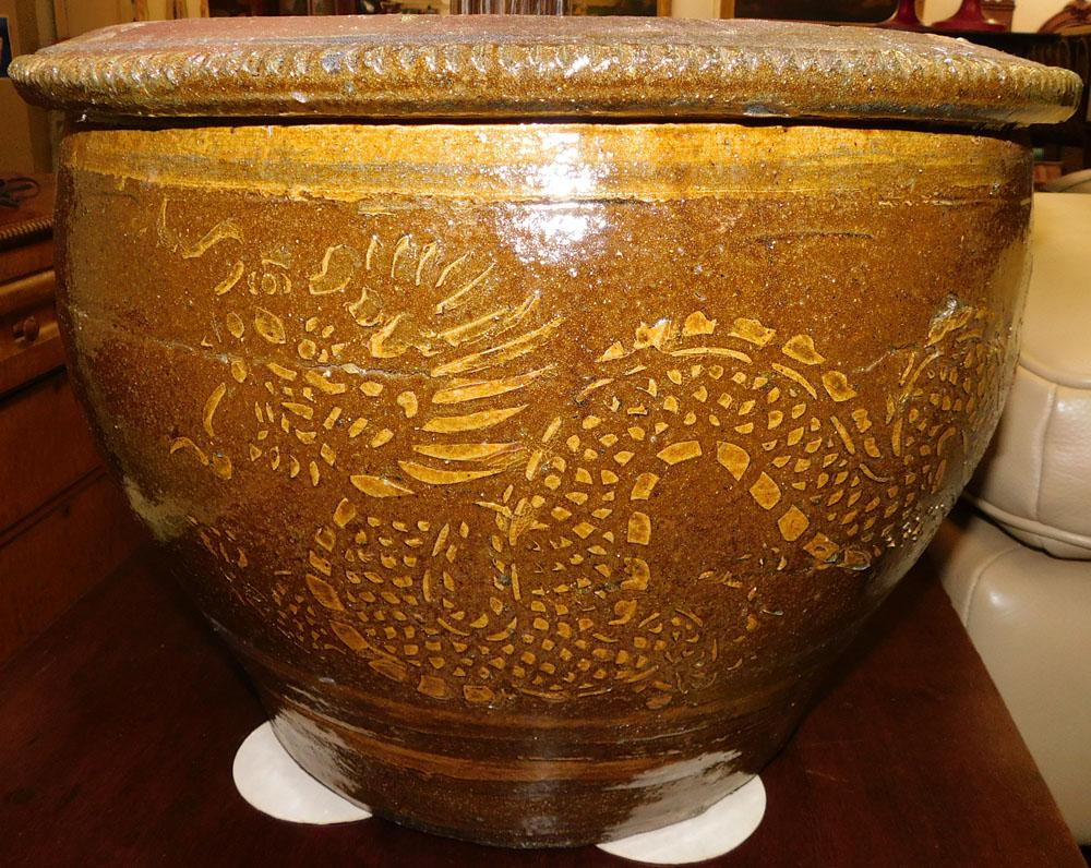Ironstone JardiniÃ¨re: Ironstone JardiniÃ¨re. 16 3/4" Dia 12" H