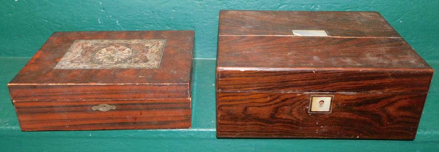 Antique Lap Desk & Document Box (1 of 2)