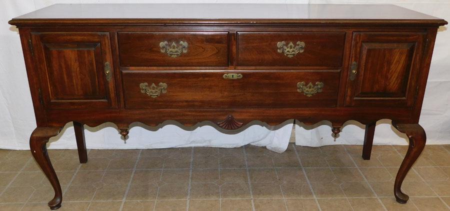 Cherry Queen Anne Side Board By Ethan Allen (1 of 7)