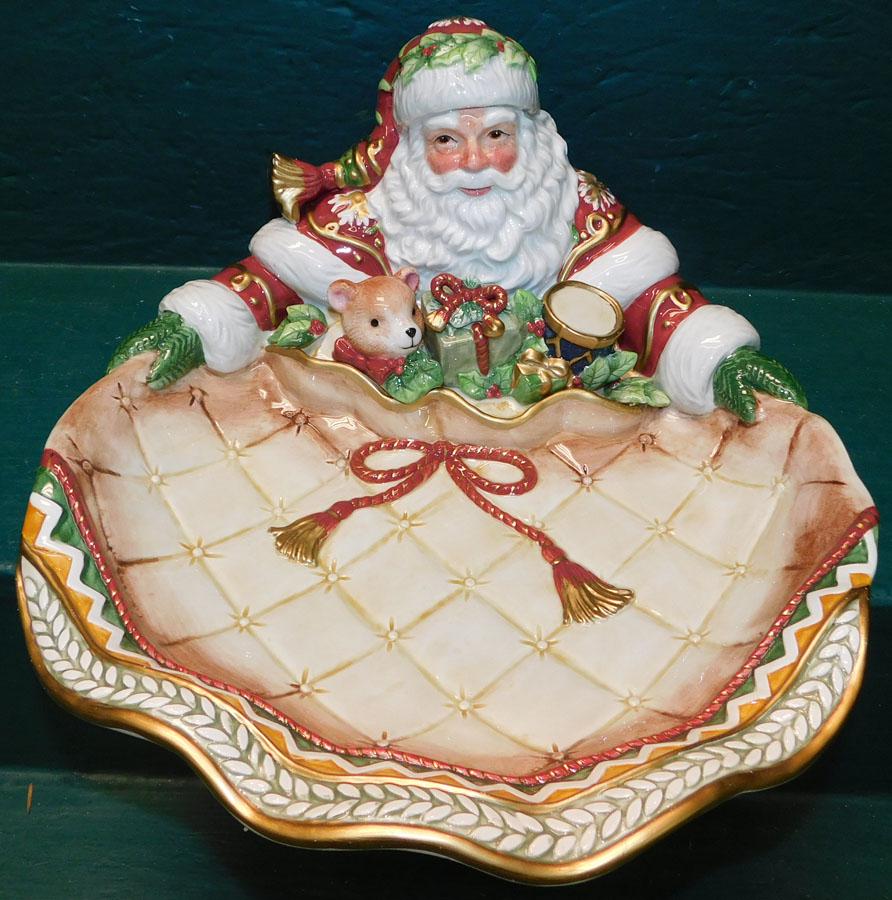 Fitz & Floyd Christmas Bowl: Fitz & Floyd Christmas Bowl. 13" W