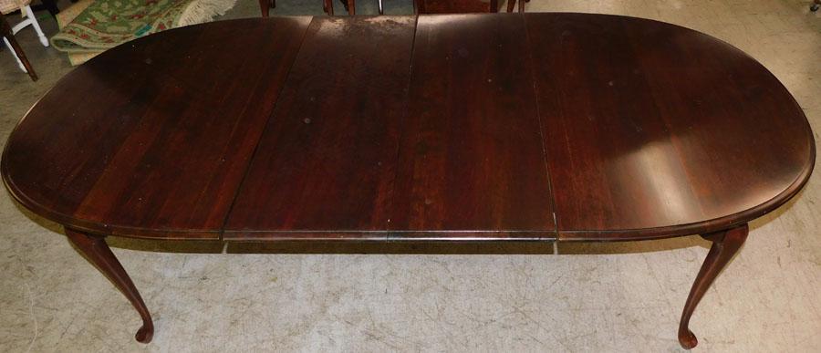 Cherry Queen Ann Dining Table W/ 2 Leaves By Crescent Co. (1 of 4)