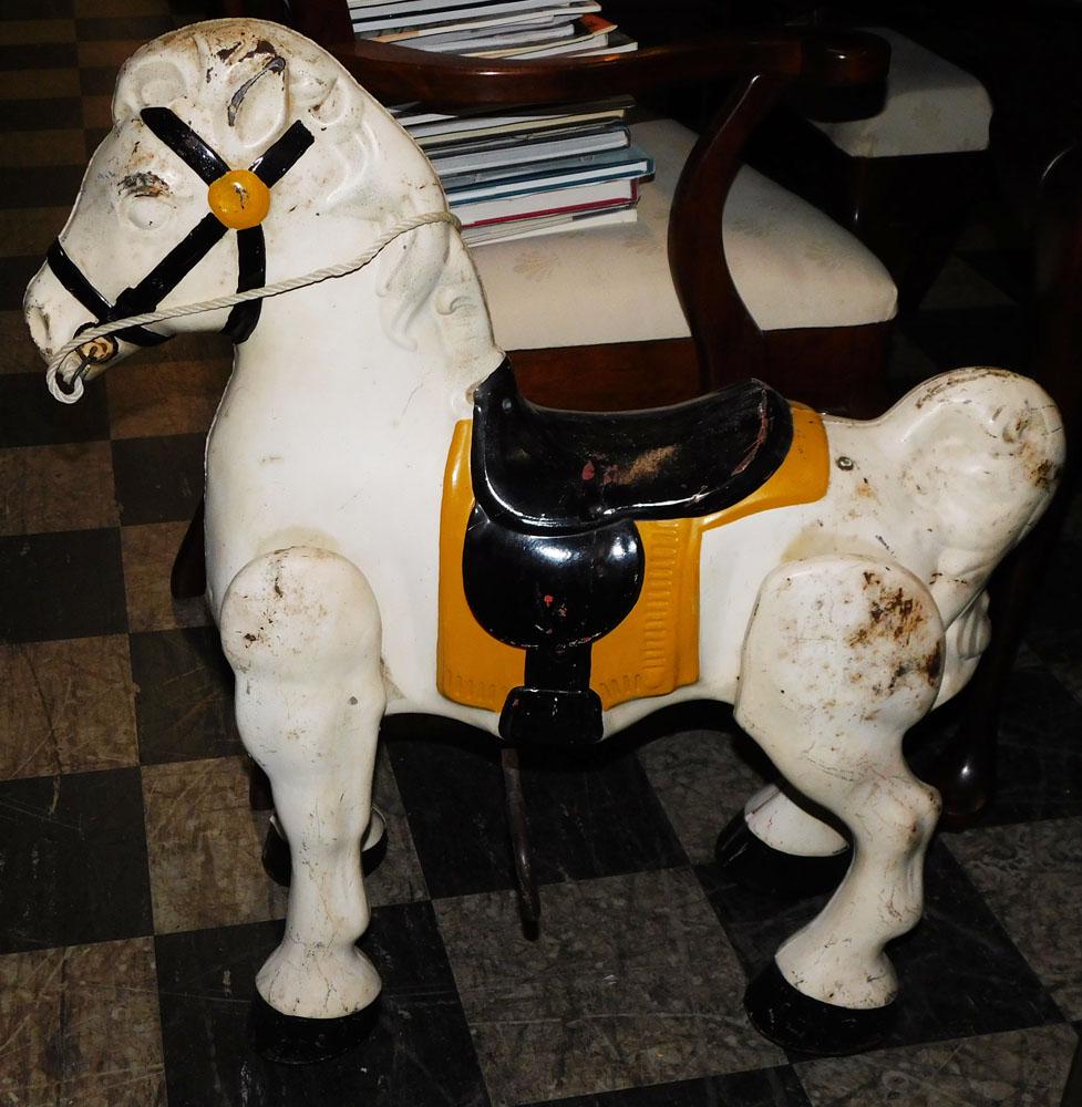 Vintage Metal Hobby Horse: Vintage Metal Hobby Horse. 29 1/2" H