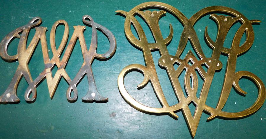 Two VA. Metalcrafters Brass Trivets (1 of 2)