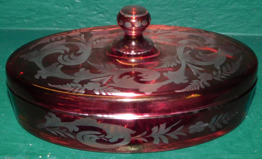 Ruby Cut To Clear Dresser Box (1 of 2)