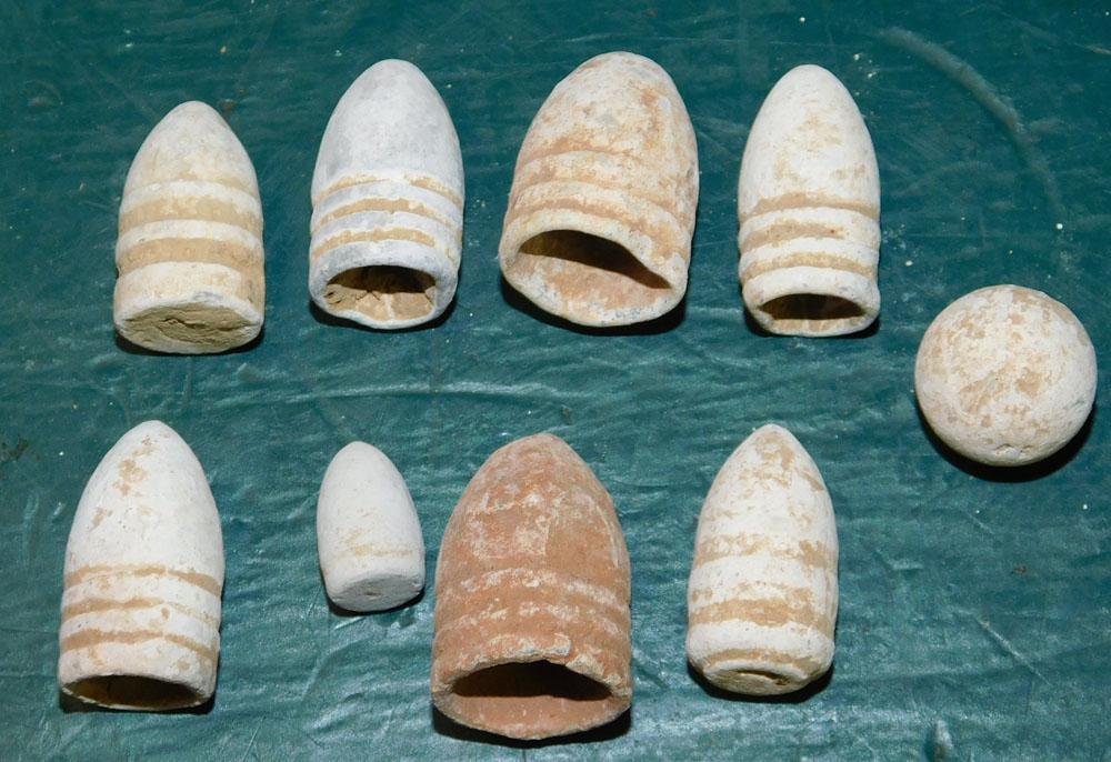 Lot Civil War Bullets: Lot Civil War Bullets.