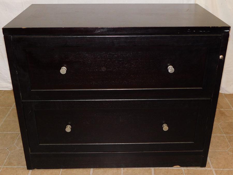 Mahogany 2 Drawer Filing Cabinet (1 of 7)