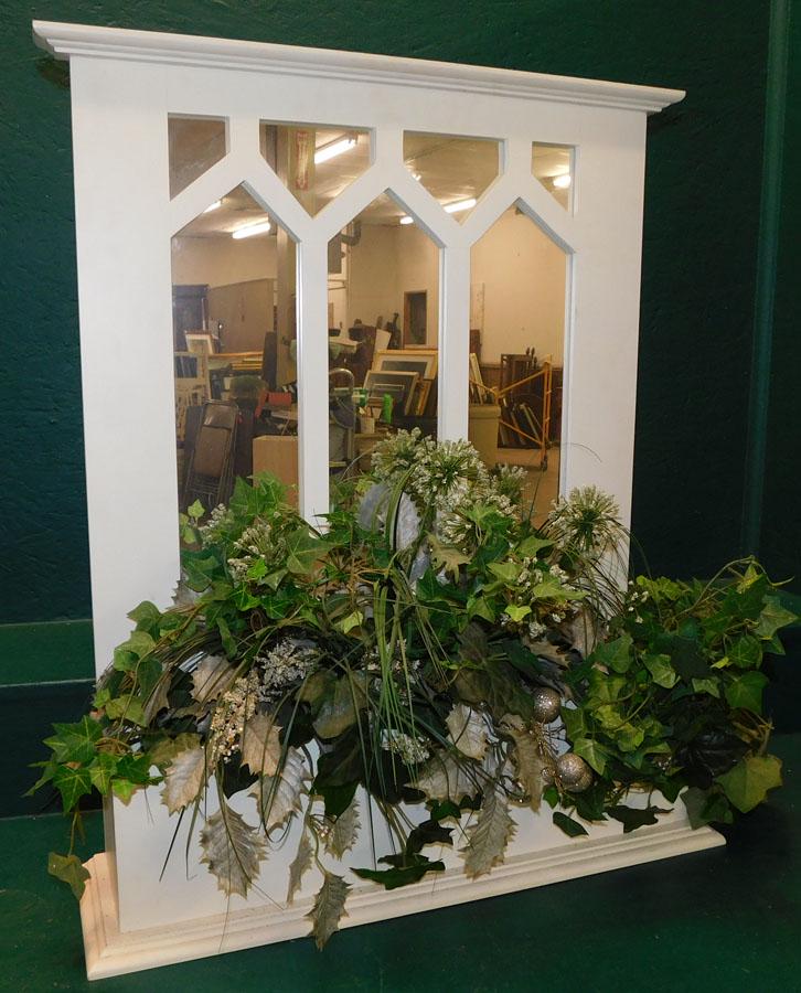 Painted Mirrored Back Wall Planter (1 of 2)