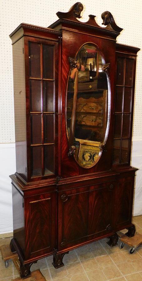 Mahogany Carved China Cabinet (1 of 6)