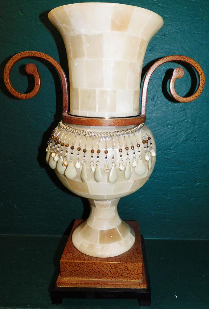 Metal & Alabaster Urn (1 of 4)