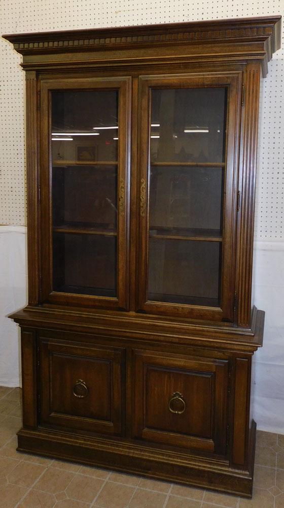 Cherry Two Piece China Cabinet By Haywood Wakefield (1 of 4)