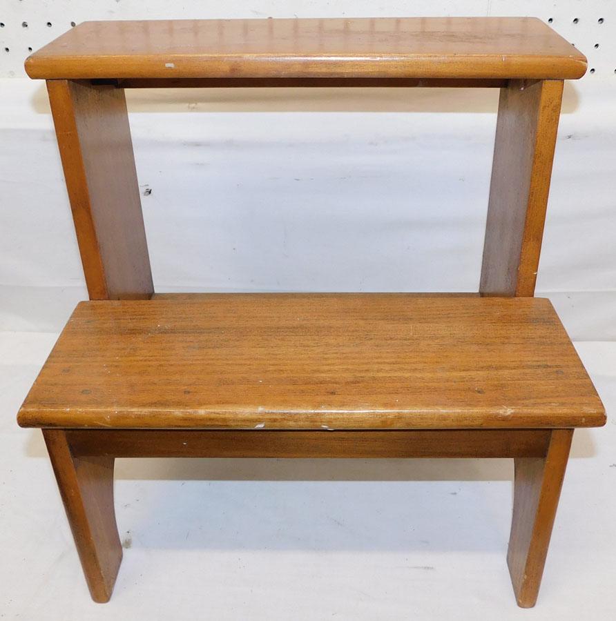 Walnut Bed Steps (As Is) (1 of 3)