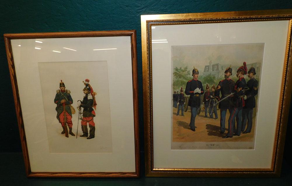 Two Framed Soldier Prints (1 of 5)