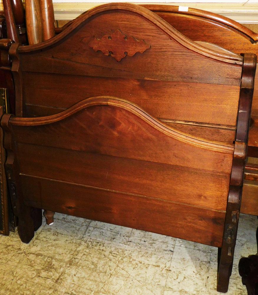 Antique Walnut Single Bed (1 of 4)