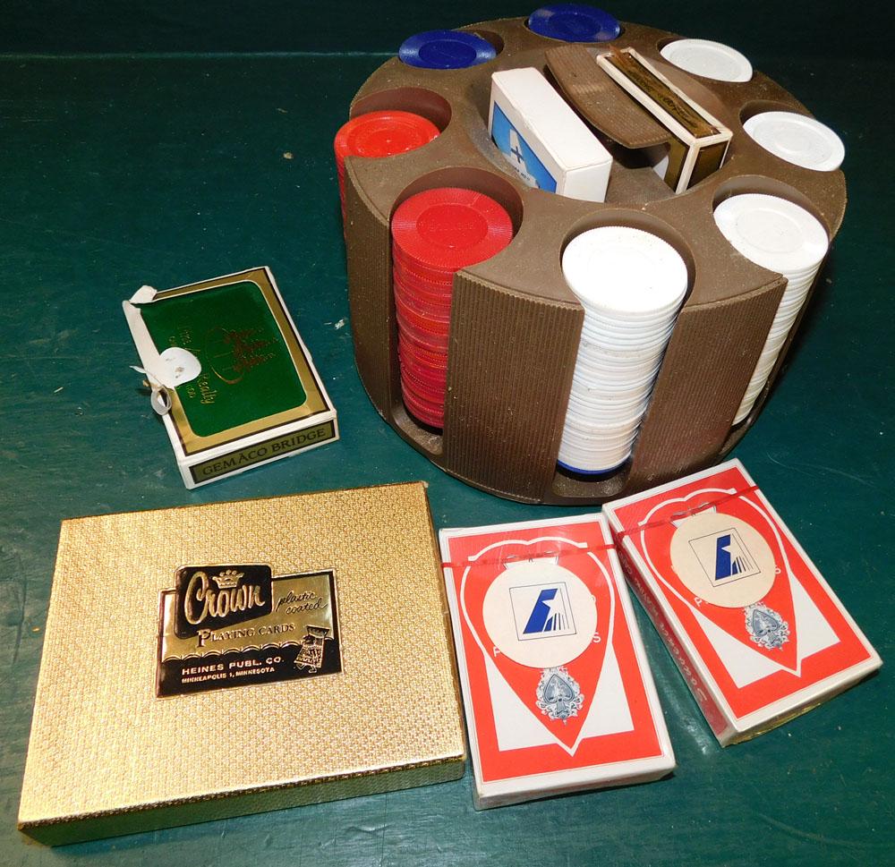 Poker Chip Stand W/ Extra Cards (1 of 1)