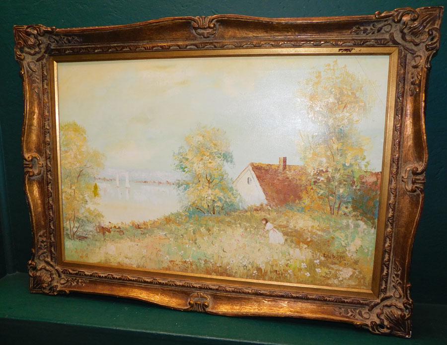 Framed OOC Lake Scene - Signed (1 of 4)