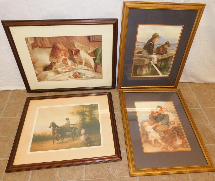 Four Framed Prints (1 of 5)