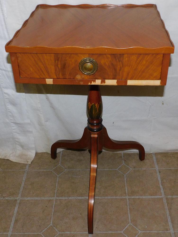 Cherry One Drawer Stand: Cherry One Drawer Stand. 16 1/2" W 14 1/2" D 28" H
