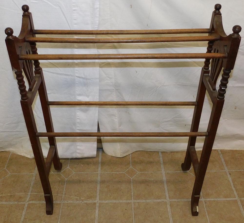 Victorian Walnut Towel Rack (1 of 2)