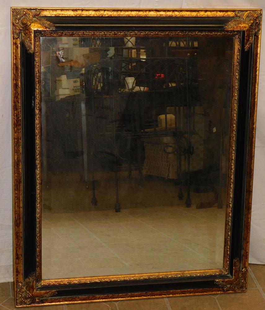 Gilt Framed Beveled Mirror (1 of 3)