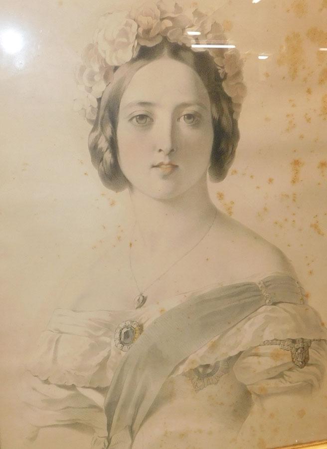 Framed Engraving Of Victorian Lady - Signed (1 of 4)