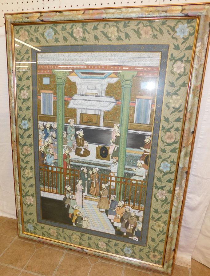 Framed Oriental Watercolor (1 of 4)