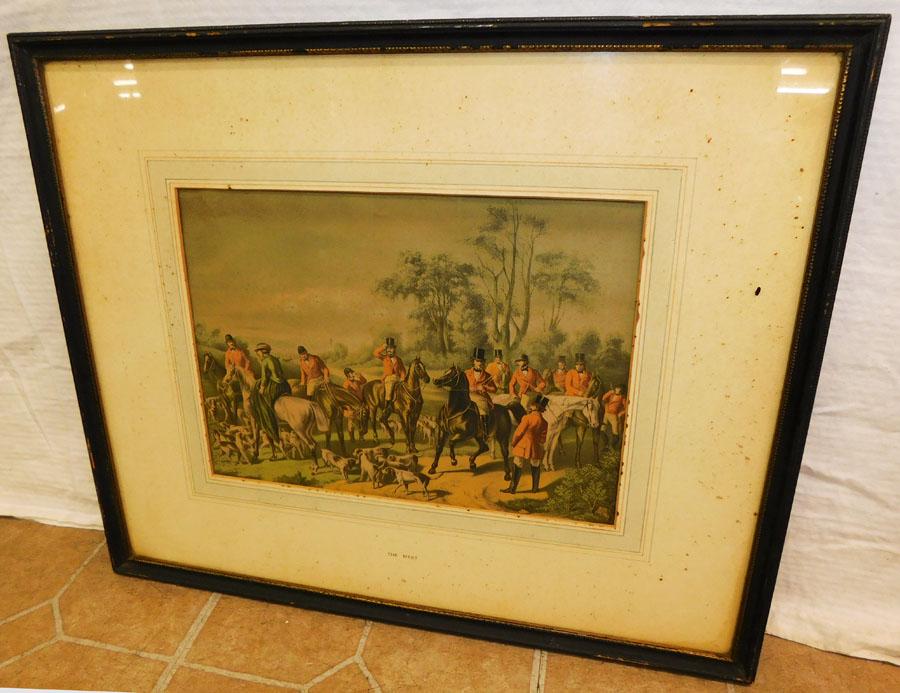 Framed Fox Hunt Engraving (1 of 4)