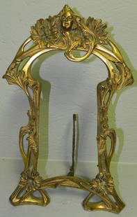 Art Noveau early brass frame. 9 1/4" x 16".: Art Noveau early brass frame. 9 1/4" x 16".